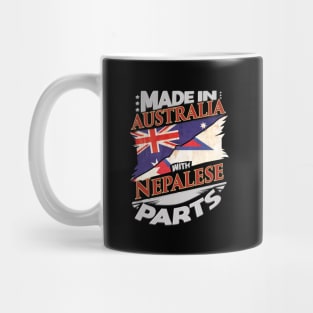 Made In Australia With Nepalese Parts - Gift for Nepalese From Nepal Mug